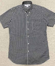 COMME des GARCONS SHIRT | 🔸コムデギャルソンシャツ  ギンガムチェック半袖シャツ(黒)(シャツ/ブラウス)