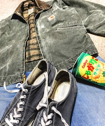 VINTAGE | 🔸ケロ色🐸デトロイトジャケット&じゃがりこサラダポーチ✨(ブルゾン)