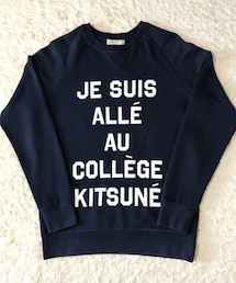 Maison Kitsune | 🔸メゾンキツネ カレッジスウェット(紺) ★メルカリ出品中‼️(スウェット)
