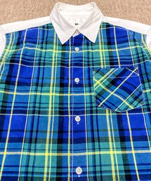 GANRYU | 🔸ガンリュウ チェック柄クレリックシャツ M (シャツ/ブラウス)