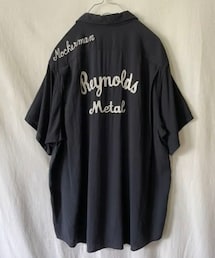 VINTAGE | 🔸ダンヒル  60sヴィンテージボーリングシャツ(黒) ★メルカリ出品中‼️(シャツ/ブラウス)