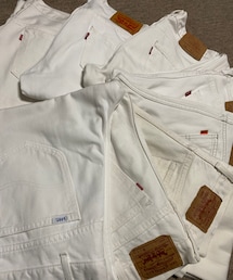 🔸メルカリ出品中🙋‍♂️ | 🔸極上‼️80s〜90s USA製 ホワイトデニム👖✨ Levi's Lee(デニムパンツ)