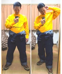 🔸おたポ🐷2グリッド✨ | 🔸つなぎ腰巻きスタイル🐷 #幸せのSNOOPYスウェット💕(その他)