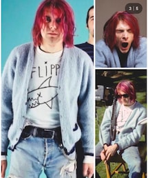 🔸カートコバーン😎✨ | 🔸サックスブルーモヘアカーディガン😎✨ ★メルカリ出品中‼️(その他)