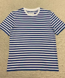 Maison Margiela | 🔸メゾンマルジェラ ボーダーTシャツ(白×水色)(Tシャツ/カットソー)
