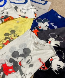 🔸メルカリ出品中のMickey Tシャツ🙋‍♂️ | 🔸70〜90年台のヴィンテージ物  #ミッキーマウス #リンガーTシャツ(Tシャツ/カットソー)