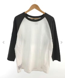 DESCENDANT | 🔸ディセンダント ベースボールシャツ 白×グレー 3(L)(Tシャツ/カットソー)