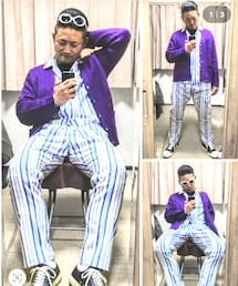 🔸パジャマコーデ🐷✨ | 🔸supremeカーディガン×VTGパジャマセットアップ(カーディガン/ボレロ)