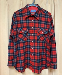 VINTAGE | 🔸70sペンドルトン  ウールチェックシャツ(赤)XL ★メルカリ出品中‼️(シャツ/ブラウス)
