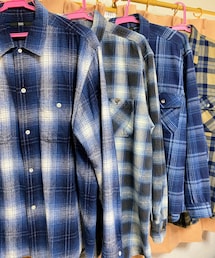 🔸メルカリ出品中のチェックシャツ👔 | 🔸カートでお馴染みのブルー系チェックシャツ✨★メルカリ大量出品中‼️(その他)