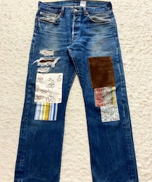 Levi's | 🔸リーバイス グランジデニム(クラッシュ&パッチワーク) メルカリ出品中‼️(デニムパンツ)