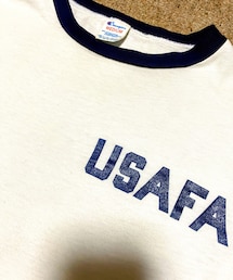 VINTAGE | 🔸80s USA製 チャンピオン USAFA(米空軍士官学校) リンガーTシャツ M(Tシャツ/カットソー)
