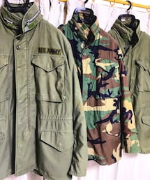 🔸メルカリ出品中の極上M65ジャケット🐸✨ | 🔸M65  セカンド、サード、ウッドランドカモ(ミリタリージャケット)