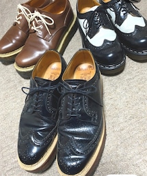 🔸お気に入りの厚底シューズ👞💕 | 🔸ガンリュウ×ジョージコックス   厚底ラバーウイングチップ(ドレスシューズ)