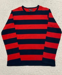 agnes b. | 🔸アニエスベー　ボーダーカットソー(赤×黒) メルカリ出品中‼️(Tシャツ/カットソー)