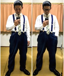 🔸前回のキレイめワークコーデ🐷‼️ | 🔸ペインターパンツ×サスペンダーコーデ🐷✨(その他)