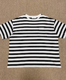 Graphpaper | 🔸グラフペーパー 白黒ボーダー半袖Tシャツ 2(XL)(Tシャツ/カットソー)