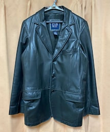 VINTAGE | 🔸オールドギャップ カウレザージャケット(黒)XS(テーラードジャケット)
