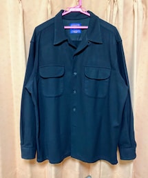 VINTAGE | 🔸ペンドルトン 開襟ウールシャツ(黒) ★メルカリ出品中‼️(シャツ/ブラウス)