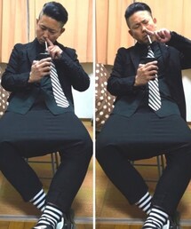 🔸懐かしのハナホジ🤡座りタバポ🐷🚬 | 🔸ブラックコーデ　ハナホジポーズ🤡✨(その他)