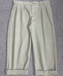 VINTAGE | 🔸フレンチミリタリー極太チノ(BG)27 ★メルカリ出品中‼️(チノパンツ)
