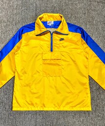 VINTAGE | 🔸70s オレンジスウォッシュNIKE アノラック 青×黄 L(ナイロンジャケット)