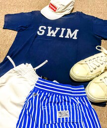 🔸当初投稿予定だったコーデ😒 | 🔸POLOラルフローレン  ショートパンツ 白&ストライプ L(チノパンツ)