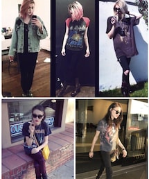 🔸フランシスのロックコーデ✨ | 🔸さすがカートとコートニーの娘だね🤔⁉️ ロック&ゴシック&グランジ(その他)