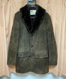 VINTAGE | 🔸古着屋で見つけた90sUSA製ムートンコート L(チョコ茶)(ムートンコート)