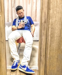 🔸前回のTシャツコーデ💦 | 🔸プールアオヤマ POOL Tシャツ ネイビー M(Tシャツ/カットソー)