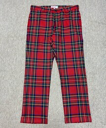 Supreme  | 🔸ギャルソンシャツ×シュプリーム ロキャロンタータンチェック ウールパンツ 赤 34(スラックス)