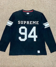 Supreme  | 🔸シュプリーム フットボールシャツ 黒 M ★メルカリ出品中‼️(Tシャツ/カットソー)