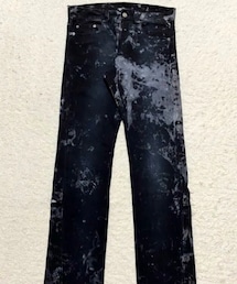 KSUBI | 🔸スビ　ブリーチデニム(黒)  ★メルカリ出品中‼️(デニムパンツ)