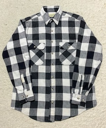 VINTAGE | 🔸90s ST JOHN'S BAY ヘビーネルシャツ(白黒)  ★メルカリ出品中‼️(シャツ/ブラウス)