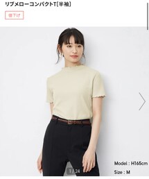 GU | リブメローコンパクトT,sizeS,¥590-(トップス)