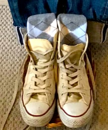 CONVERSE | おしゃれさんの真似して、くつ下でちょっとオシャレ感出すのハマっちゃってますw(スニーカー)