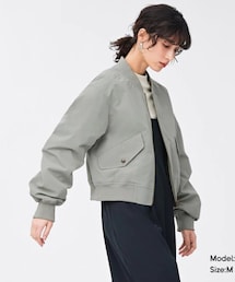 GU | クロップドMA-1ブルゾンQ(ブルゾン)