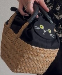 HAYNI | バッグ:HAYNI(ヘイニ) ねこモチーフの「ミネットパニエ」🐱 アイテム検索で出てこなかったので、タグ設定はしてませんが 【@bag_hayni】で見つけてください👜✨ (バッグ)