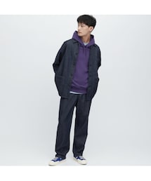 UNIQLO | デニムワークパンツ（コットンリネン）セットアップ可能　S(デニムパンツ)