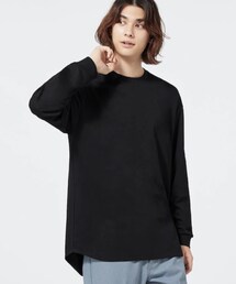 GU | ドライポンチラウンドヘムT(長袖) XL(Tシャツ/カットソー)