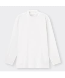 GU | ソフトコットンモックネックT(長袖) XL(Tシャツ/カットソー)