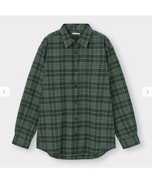 GU | フランネルチェックシャツ(長袖)C XL(シャツ/ブラウス)