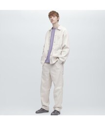 UNIQLO | デニムワークパンツ（コットンリネン）セットアップ可能　S(デニムパンツ)