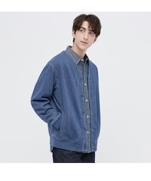 UNIQLO | インディゴカーディガン（長袖）- XL(カーディガン/ボレロ)
