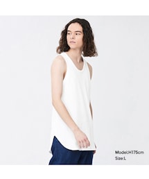 GU | ワッフルロングタンクトップ　XL(タンクトップ)
