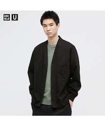 UNIQLO | フレンチリブカーディガン　セットアップ可能　L(カーディガン/ボレロ)