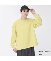 GU | ヘビーウェイトビッグT(長袖) - XL(Tシャツ/カットソー)