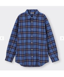 GU | フランネルチェックシャツ(長袖)C - size: XL(シャツ/ブラウス)