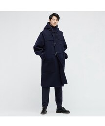 UNIQLO | ウールオーバーサイズダッフルコート　+J （L）(ダッフルコート)