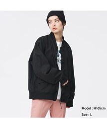 GU | コットンリラックスフィットMA-1ブルゾン　- L(MA-1)